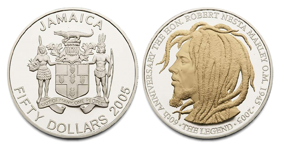 2005 Jamaica 50 dollars - Bob Marley